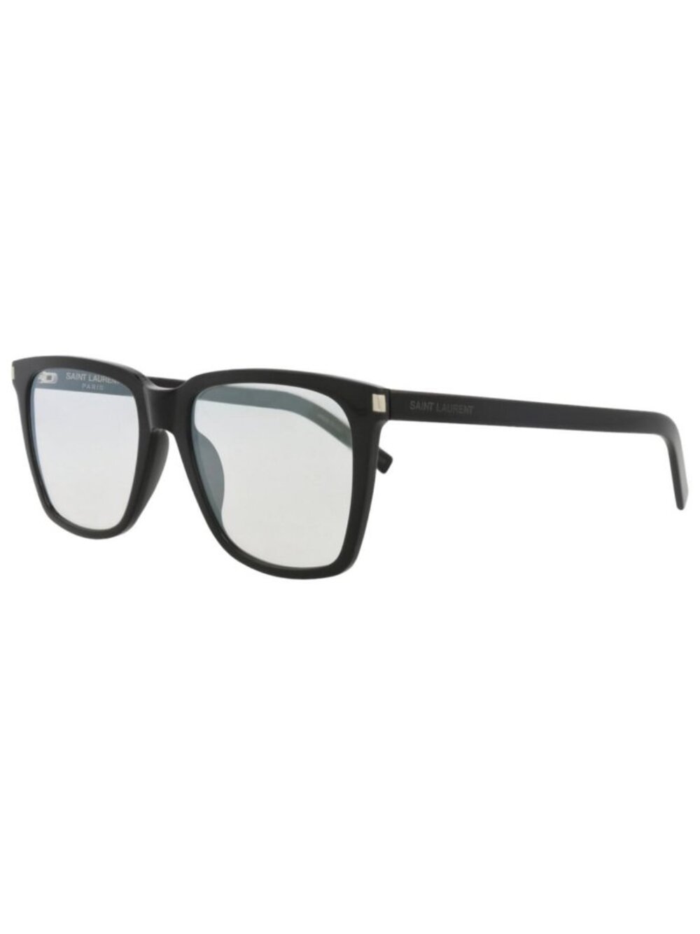 New Saint Laurent Womens Square/Rectangle Black Black Transparent Fashion Design
